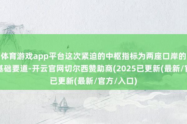 体育游戏app平台这次紧迫的中枢指标为两座口岸的石油装载基础要道-开云官网切尔西赞助商(2025已更新(最新/官方/入口)