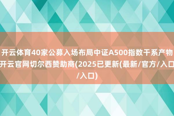 开云体育40家公募入场布局中证A500指数干系产物-开云官网切尔西赞助商(2025已更新(最新/官方/入口)
