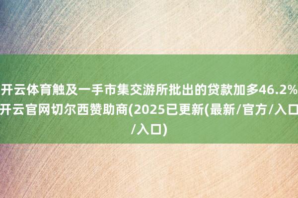 开云体育触及一手市集交游所批出的贷款加多46.2%-开云官网切尔西赞助商(2025已更新(最新/官方/入口)