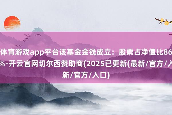 体育游戏app平台该基金金钱成立:股票占净值比86.89%-开云官网切尔西赞助商(2025已更新(最新/官方/入口)